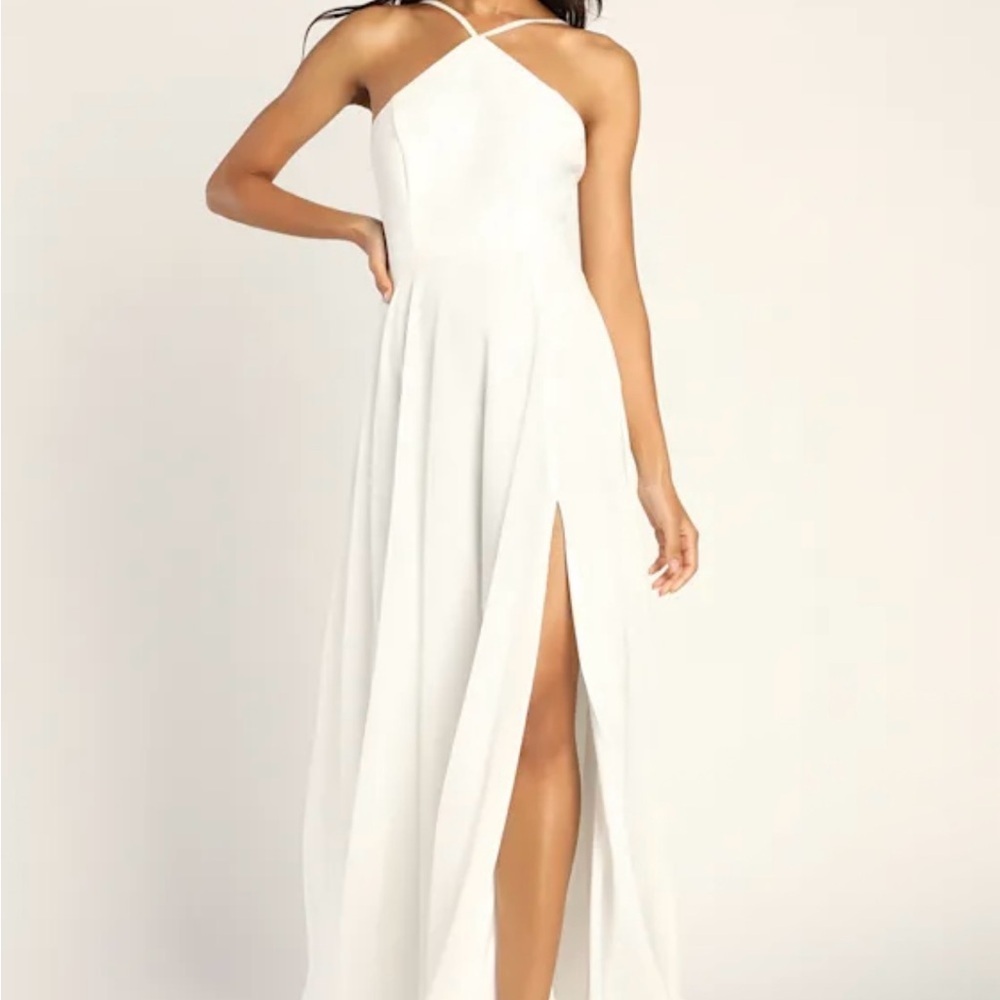 Lulu's Absolutely breathtaking White Maxi Dress - Picture 4 of 12